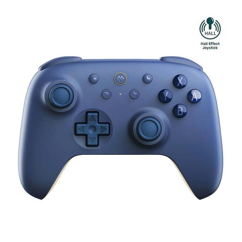 AKNES 8BitDo Ultimate 2C Bluetooth Controller for Switch, Switch 2, Hall Effect Joysticks, Wake-up Switch 1, Non-linear Digital Triggers, Remappable L4/R4 Bumpers, 6-axis Motion Control and Rumble Vibration - Dark Blue - Image 1